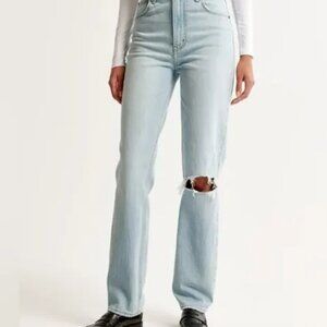 Abercrombie & Fitch: 90s Straight Ultra High Rise Jean